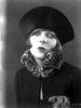 Blanch Sweet Posed wearing Black Dress with Hat Portrait Photo Print - Item # VARCEL704952