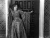 Blanch Sweet Leaning on Door wearing Elegant Gown Portrait Photo Print - Item # VARCEL704946
