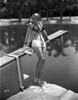 Genevine Tobin Seated on Diving Board Photo Print - Item # VARCEL705072