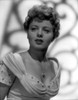 Shelley Winters wearing a Scoop-Neck Gown and Necklace in a Classic Portrait Photo Print - Item # VARCEL705540