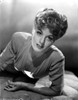 Shelley Winters Posed in White V-Neck Long Sleeve Shirt Photo Print - Item # VARCEL705560