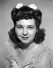 Jane Withers Portrait in Silk Ruffle Lace Neckline Short Sleeve Dress and Flower Headband Photo Print - Item # VARCEL705595