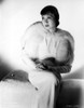 Anna Wong sitting on the Couch with a Furry Blazer Photo Print - Item # VARCEL705681