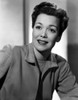 Jane Wyman Portrait in Grey Linen Long Sleeve Corduroy Coat and Cotton Shirt Photo Print - Item # VARCEL705849