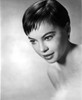 Leslie Caron Close Up Portrait in Black and White Photo Print - Item # VARCEL706057