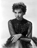 Leslie Caron Portrait in Black Gown with White Background Photo Print - Item # VARCEL706084