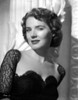 Polly Bergen smiling in a Portrait in Black Lace Dress Photo Print - Item # VARCEL706254