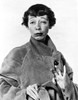 Imogene Coca wearing a Coat and Short Hair Photo Print