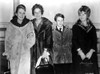 A portrait of Hayley Mills wearing a fur coat with family Photo Print - Item # VARCEL707025