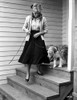Hayley Mills in a Dress with a Dog Photo Print - Item # VARCEL707066
