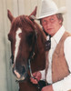 David Soul posed with Horse Portrait Photo Print - Item # VARCEL707387