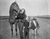 Barbara Stanwyck Bonding with Horses Classic Portrait Photo Print - Item # VARCEL707516