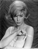 Stella Stevens Strip Tease Pose in Black and White Portrait wearing Spaghetti Strap Dress Photo Print - Item # VARCEL707712