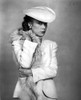 Sissy Spacek wearing a White Tunic with Matching Fur Scarf in a Classic Portrait Photo Print - Item # VARCEL707908