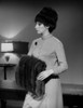 Barbra Streisand Posed In Formal Outfit With Fur Scarf On Hand Photo Print - Item # VARCEL708037
