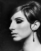 Barbra Streisand Close Up Portrait With Black Background with Hook Earrings Photo Print - Item # VARCEL708078