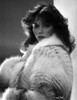 Rachel Ward Posed in Black and White Portrait wearing Fur Coat Photo Print - Item # VARCEL708160