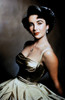 Elizabeth Taylor Posed in Silver Dress Portrait Photo Print - Item # VARCEL708307