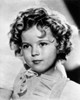 Shirley Temple wearing a Cap-Sleeve White Dress in Close Up Portrait Photo Print - Item # VARCEL708486