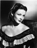 Gene Tierney Posed in Black Dress with Dark Background Photo Print - Item # VARCEL708849