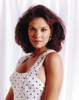 Paula Trickey Posed in White polka dot Dress Portrait Photo Print - Item # VARCEL708951
