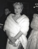 Black and White Portrait of Lana Turner Portrait in White Fur Dress Photo Print - Item # VARCEL709046