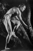 Johnny Weissmuller wearing a Loincloth and Hiding Behind a Tree in a Movie Scene Photo Print - Item # VARCEL709315