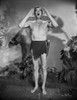 Johnny Weissmuller Shouting in Black and White Photo Print - Item # VARCEL709318