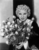 Mae West Holding Flowers in Black and White Dress Photo Print - Item # VARCEL709691