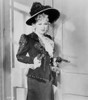 Mae West Holding Tow Pistols in Black and White Dress Photo Print - Item # VARCEL709712