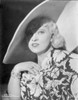 Mae West smiling in Black and White Dress Photo Print - Item # VARCEL709703