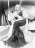 Mae West wearing Black And White Dress in Black and White Photo Print - Item # VARCEL709714