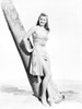 Esther Williams Standing Under the Tree in Black and White Photo Print - Item # VARCEL709855