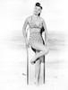 Esther Williams Leaning on Surfboard in Swimsuit Photo Print - Item # VARCEL709857