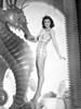 Esther Williams standing in Black and White Photo Print - Item # VARCEL709843