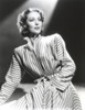 Loretta Young Striped Long Coat Dress Photo Print - Item # VARCEL710030
