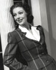 Loretta Young Lady Office Wear Black Striped Jacket Shirt Suits Photo Print - Item # VARCEL710032