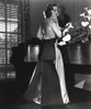Loretta Young White Flowers, Silver and Gown Black Photo Print - Item # VARCEL710066