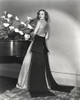 Loretta Young Long Gown with Black Long Ribbon Photo Print - Item # VARCEL710044
