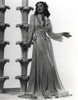 Loretta Young Lady posed Long Sleeved White Dress Photo Print - Item # VARCEL710079