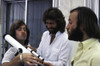 the Bee Gees with a telescope Photo Print
