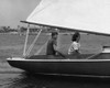John F Kennedy and Jackie Kennedy sailing Photo Print (10 x 8)