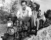 Walt Disney on a small train Photo Print (10 x 8)