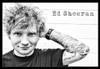 Ed Sheeran Bw Horiz Poster Print