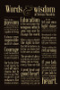 Nelson Mandela - Words of Wisdom Poster Print