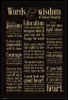 Nelson Mandela - Words of Wisdom Poster Print
