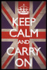 Keep Calm & Carry On - Union Jack Poster Print