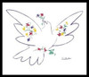 Dove Of Peace - Blue - Pablo Picasso Poster Print