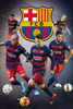 Barcelona Star Players Poster Print