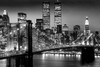 New York Manhattan Black Poster Print